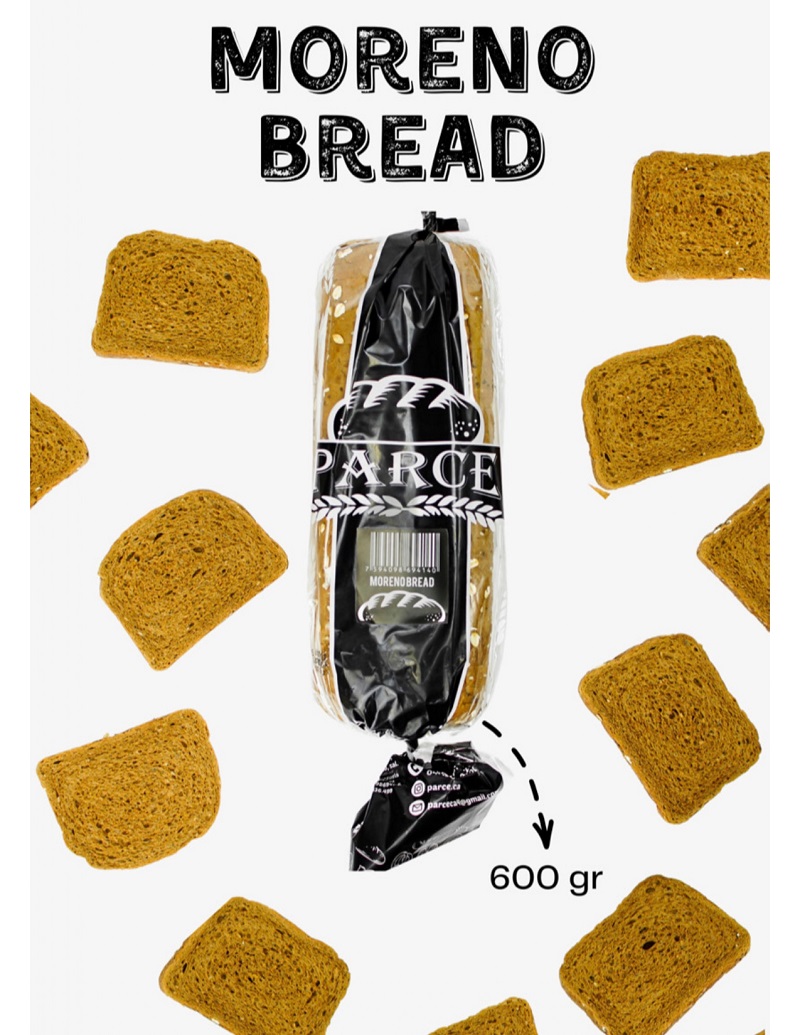 Pan Sandwich Integral Moreno Bread Parce 450gr