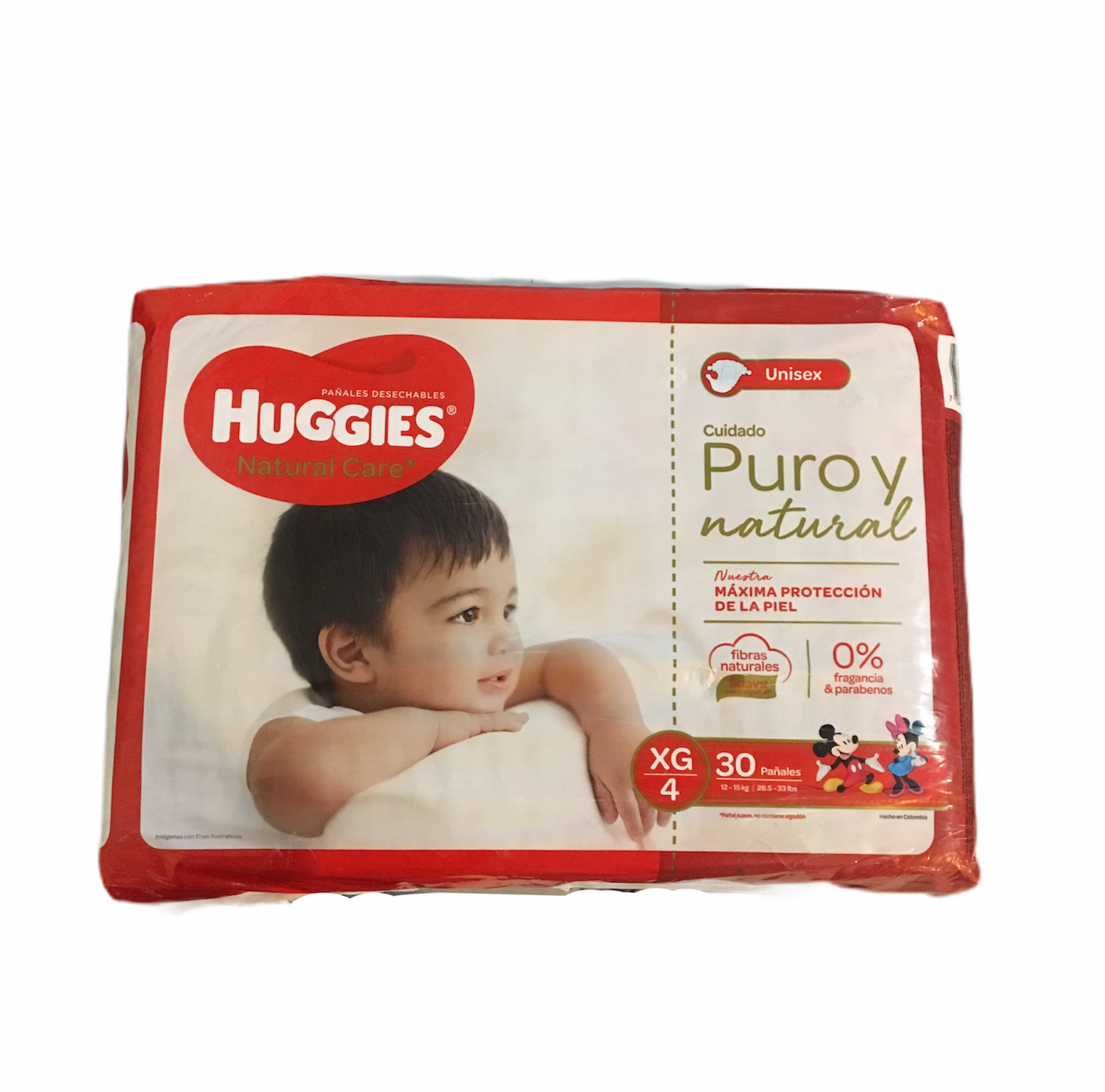 Pañal Huggies Natural Care Talla G 30und