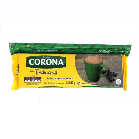 Chocolate de taza Corona Tradicional 500gr