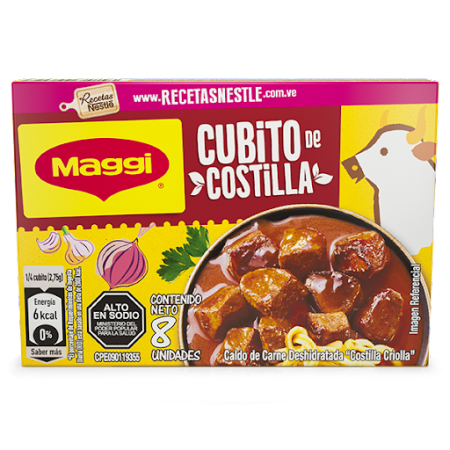 Cubito de Costilla Criolla Maggi  8und