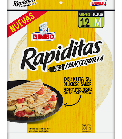 Tortillas Bimbo con Mantequilla 12und / 330gr