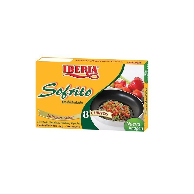 Cubito Sofrito Deshidratado Iberia 8und 96gr