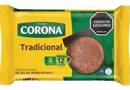 Chocolate de Taza Corona Tradicional 200g