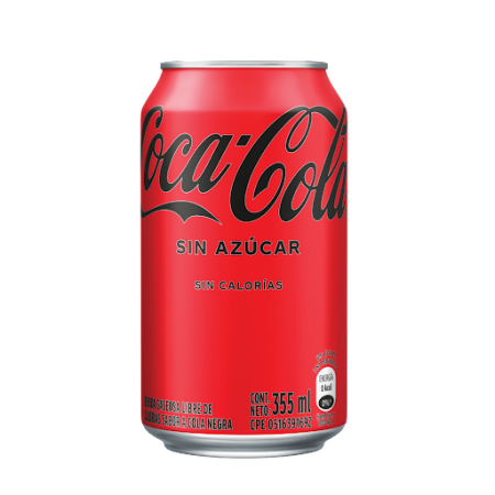 Coca Cola Sin Azúcar Lata 355ml